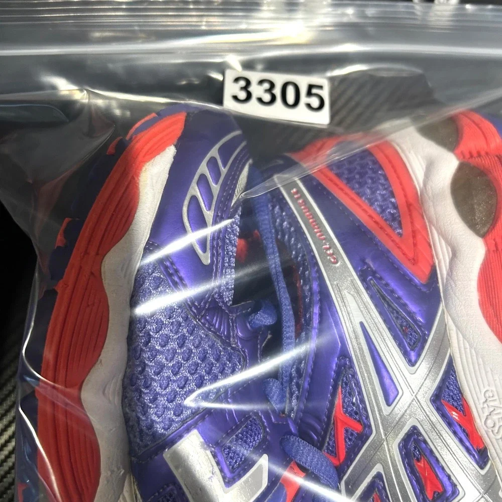 Asics Gel-Nimbus Shoes 14 Women 7.5 Purple Red Silver Running Sneakers Y2K Retro